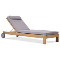 Chique Outdoor Teak Lounger thumbnail