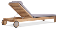 Chique Outdoor Teak Lounger thumbnail