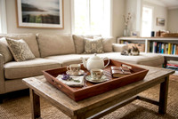 The Original Moa Large Teak Amenities Tray with Handles