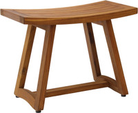 Patented 24" Asia Buru Teak Shower Bench - A. Bench