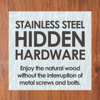 Patented Moa Teak Toilet Tissue Stand