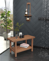 The Original Moa Small Teak Shower Caddy thumbnail