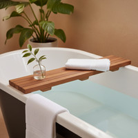 Spa Teak Slatted Bathtub Caddy thumbnail