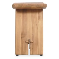 Haven 18" Curved Teak Shower Bench