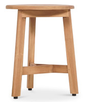 Haven 13.7" Round Teak Shower Bench