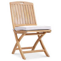 Infinity Outdoor Teak Folding Dining Side Chair