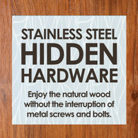 AquaTeak The Original 18" Asia Teak Shower Bench - Bench Only