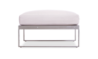 Supreme Outdoor Teak & Stainless Steel Modular Ottoman thumbnail