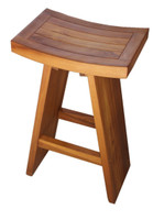 AquaTeak The Original 30" Tall Asia Teak Bar Stool