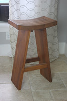 AquaTeak The Original 30" Tall Asia Teak Bar Stool