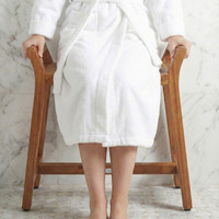 AquaTeak Patented Asia Ascend Teak Shower Bench with Elevated Height