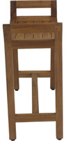 AquaTeak Patented Asia Ascend Teak Shower Bench with Elevated Height