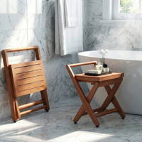 AquaTeak Spa Mantis Folding Teak Chair