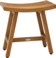 Patented 18" Asia Lotus Teak Shower Bench