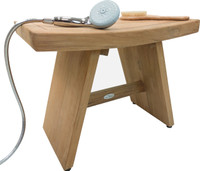 AquaTeak 24" Asia Wide Natural Finish Bench