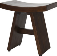 AquaTeak 18" Asia Walnut Color Teak Shower Bench