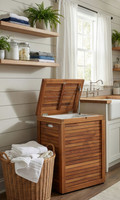 Nila Large Rectangular OptiAREA Teak Laundry & Storage Hamper