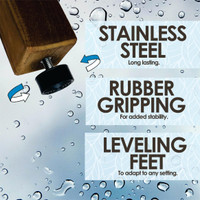 AquaTeak 12" Kai OptiAREA Corner Teak Shaving & Washing Foot Rest