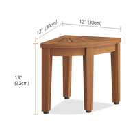 12" Kai OptiAREA Corner Teak Shaving & Washing Foot Rest thumbnail