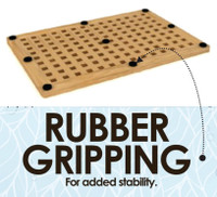 AquaTeak The Original Luxury Yacht Deck Inspired Teak Bath and Shower Mat