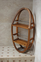 AquaTeak The Original Moa Teak & Stainless Shower Organizer