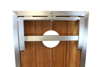 AquaTeak Stellar Teak & Stainless Steel Corn Toss Game & Set of 8 Corn Toss Bags