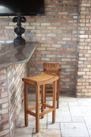 AquaTeak Patented 30" Tall Sumba Teak Bar Stool