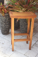 AquaTeak Patented 30" Tall Sumba Teak Bar Stool