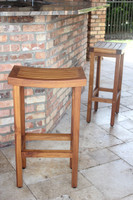 AquaTeak Patented 30" Tall Sumba Teak Bar Stool