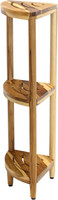 AquaTeak Kai Shield Corner Teak Bath Shelf