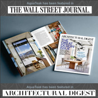 AquaTeak The Original Spa Large Size Teak Laundry or Storage Hamper