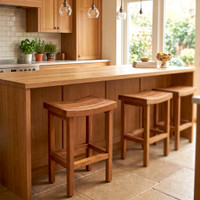 Patented 24" Sumba Tall Teak Counter Stool