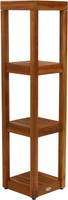 AquaTeak Sula Square Four-Tier Teak Bath Stand