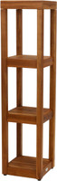 AquaTeak Sula Square Four-Tier Teak Bath Stand