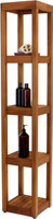 AquaTeak Sula Square Five-Tier Teak Bath Stand