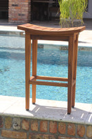 AquaTeak The Original 30" Tall Maluku Teak Bar Stool