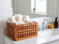 Grate Large Teak Storage Bin