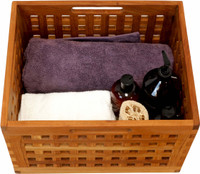 Grate Large Teak Storage Bin
