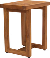 AquaTeak 18" Spa Teak Shower Bench with Elevated Height