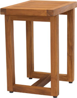 AquaTeak 18" Spa Teak Shower Bench with Elevated Height