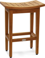 AquaTeak The Original 24" Tall Maluku Teak Counter Stool