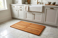 Spa Kitchen Anti-Fatigue Teak Floor Mat
