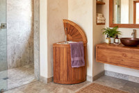 Kai Corner Teak Laundry & Storage Hamper