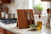 Manada Folding Teak Magnetic Knife Storage Block