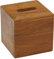 AquaTeak Manada Square Teak Tissue Box