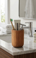 Manada 7.5" Tall Teak Storage Cup