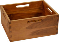 10" Spa Large Teak Storage Bin