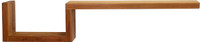Manada Contemporary Teak Floating Wall Shelf thumbnail