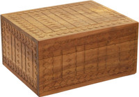 AquaTeak Manada Large Carved Teak Storage Box