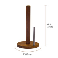 Manada Teak & Stainless Steel Paper Towel Holder